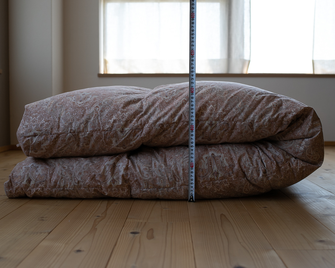 M様リフォーム前羽毛布団 - 快眠屋おの<公式サイト> M様リフォーム前羽毛布団