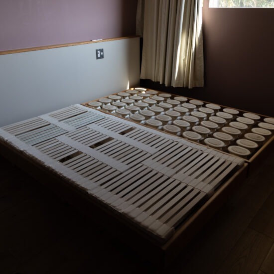 RELAX2000コンフォートショルダーver.とナチュールフォームが並んでいる様子